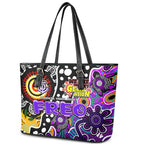 Freo AFL Celebrating 50 Years of Naidoc Leather Tote Bag NAIDOC Week 2025 Aboriginal