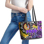 Freo AFL Celebrating 50 Years of Naidoc Leather Tote Bag NAIDOC Week 2025 Aboriginal