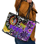 Freo AFL Celebrating 50 Years of Naidoc Leather Tote Bag NAIDOC Week 2025 Aboriginal
