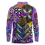 Personalised Freo AFL Celebrating 50 Years of Naidoc Long Sleeve Polo Shirt NAIDOC Week 2025 Aboriginal
