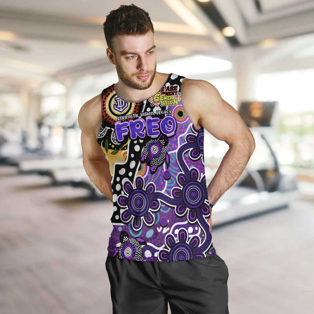 Personalised Freo AFL Celebrating 50 Years of Naidoc Men Tank Top NAIDOC Week 2025 Aboriginal