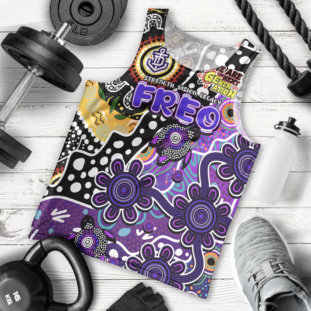Personalised Freo AFL Celebrating 50 Years of Naidoc Men Tank Top NAIDOC Week 2025 Aboriginal