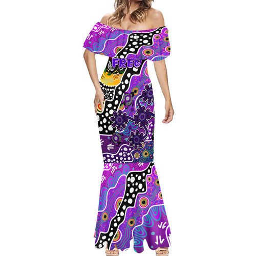 Personalised Freo AFL Celebrating 50 Years of Naidoc Mermaid Dress NAIDOC Week 2025 Aboriginal