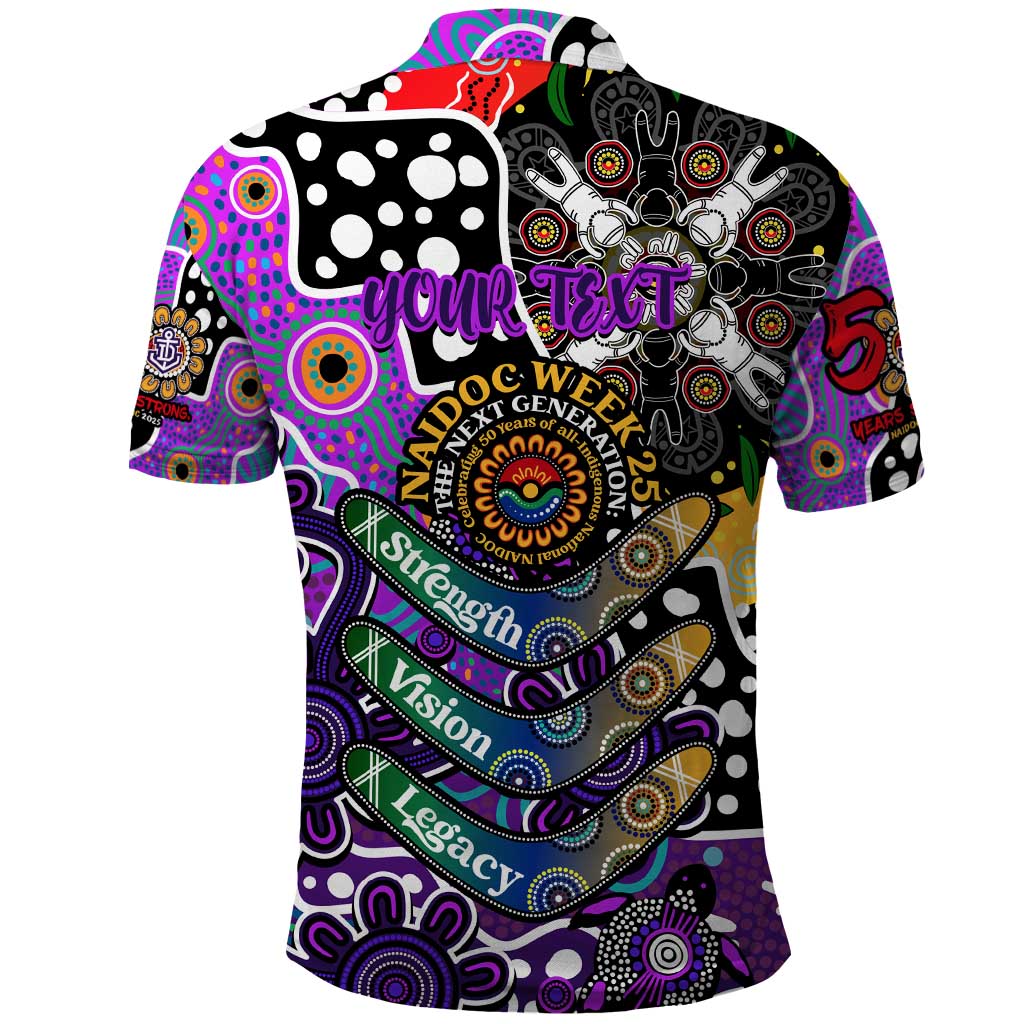 Personalised Freo AFL Celebrating 50 Years of Naidoc Polo Shirt NAIDOC Week 2025 Aboriginal