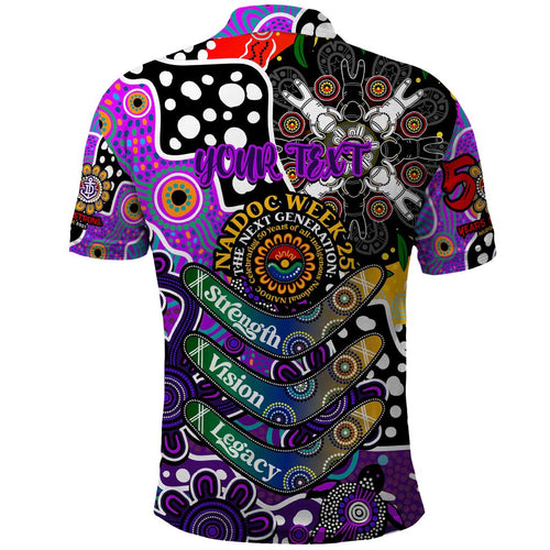 Personalised Freo AFL Celebrating 50 Years of Naidoc Polo Shirt NAIDOC Week 2025 Aboriginal