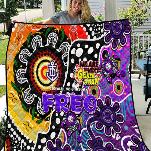Freo AFL Celebrating 50 Years of Naidoc Quilt NAIDOC Week 2025 Aboriginal