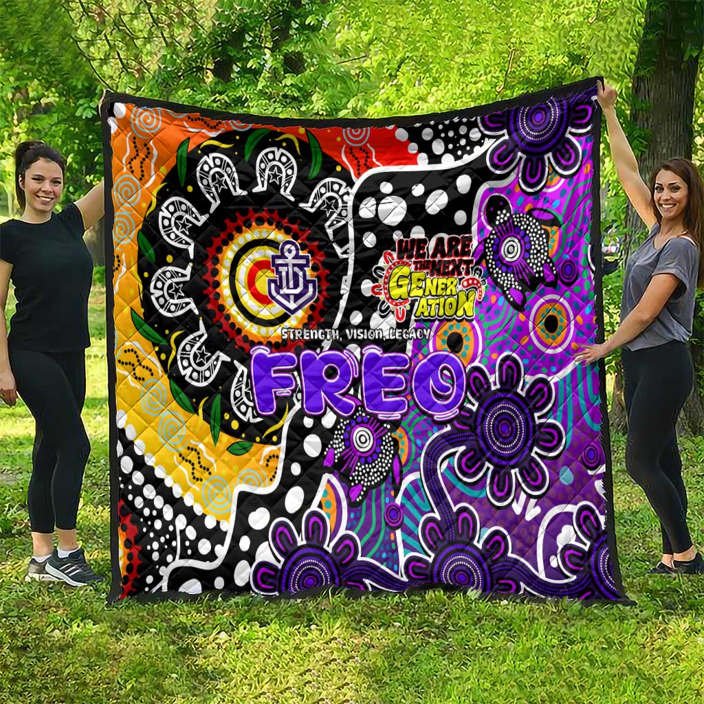 Freo AFL Celebrating 50 Years of Naidoc Quilt NAIDOC Week 2025 Aboriginal