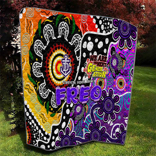 Freo AFL Celebrating 50 Years of Naidoc Quilt NAIDOC Week 2025 Aboriginal