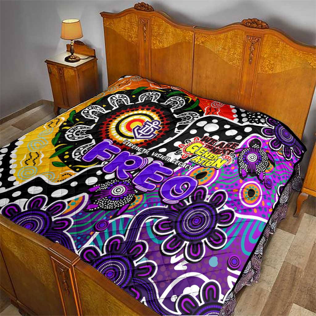 Freo AFL Celebrating 50 Years of Naidoc Quilt NAIDOC Week 2025 Aboriginal