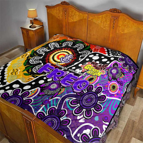 Freo AFL Celebrating 50 Years of Naidoc Quilt NAIDOC Week 2025 Aboriginal