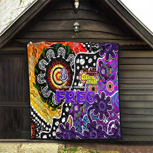 Freo AFL Celebrating 50 Years of Naidoc Quilt NAIDOC Week 2025 Aboriginal
