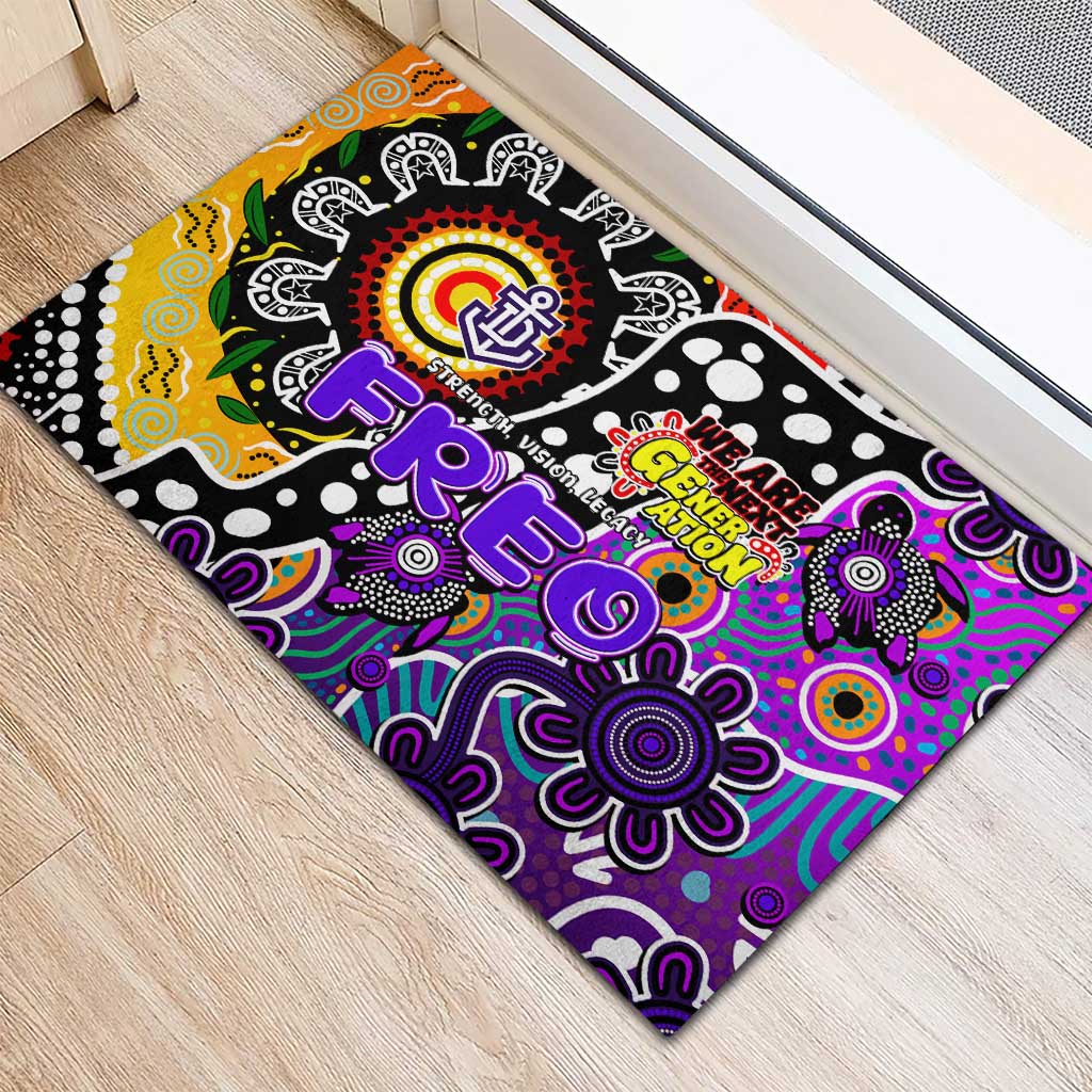 Freo AFL Celebrating 50 Years of Naidoc Rubber Doormat NAIDOC Week 2025 Aboriginal