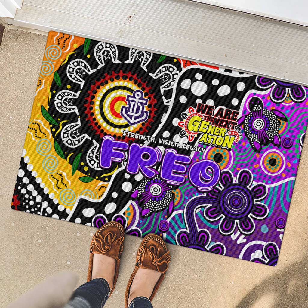 Freo AFL Celebrating 50 Years of Naidoc Rubber Doormat NAIDOC Week 2025 Aboriginal