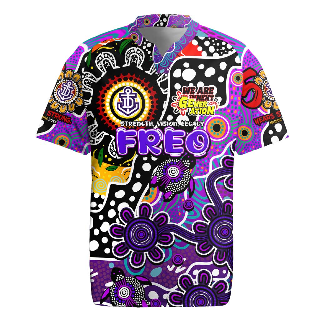 Personalised Freo AFL Celebrating 50 Years of Naidoc Rugby Jersey NAIDOC Week 2025 Aboriginal