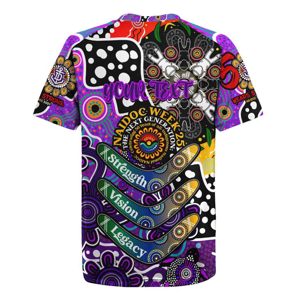 Personalised Freo AFL Celebrating 50 Years of Naidoc Rugby Jersey NAIDOC Week 2025 Aboriginal