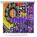 Freo AFL Celebrating 50 Years of Naidoc Shower Curtain NAIDOC Week 2025 Aboriginal