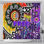 Freo AFL Celebrating 50 Years of Naidoc Shower Curtain NAIDOC Week 2025 Aboriginal