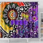 Freo AFL Celebrating 50 Years of Naidoc Shower Curtain NAIDOC Week 2025 Aboriginal