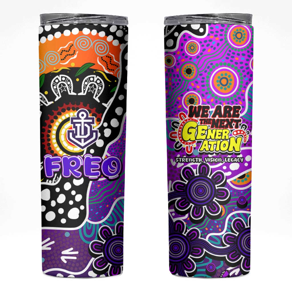 Freo AFL Celebrating 50 Years of Naidoc Skinny Tumbler NAIDOC Week 2025 Aboriginal