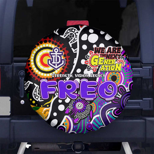 Freo AFL Celebrating 50 Years of Naidoc Spare Tire Cover NAIDOC Week 2025 Aboriginal