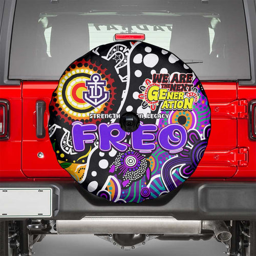 Freo AFL Celebrating 50 Years of Naidoc Spare Tire Cover NAIDOC Week 2025 Aboriginal