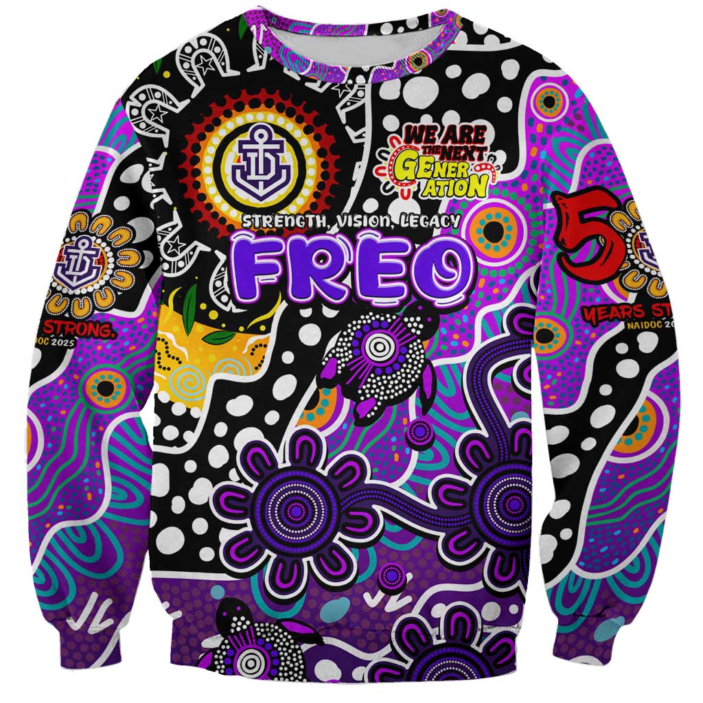 Personalised Freo AFL Celebrating 50 Years of Naidoc Sweatshirt NAIDOC Week 2025 Aboriginal