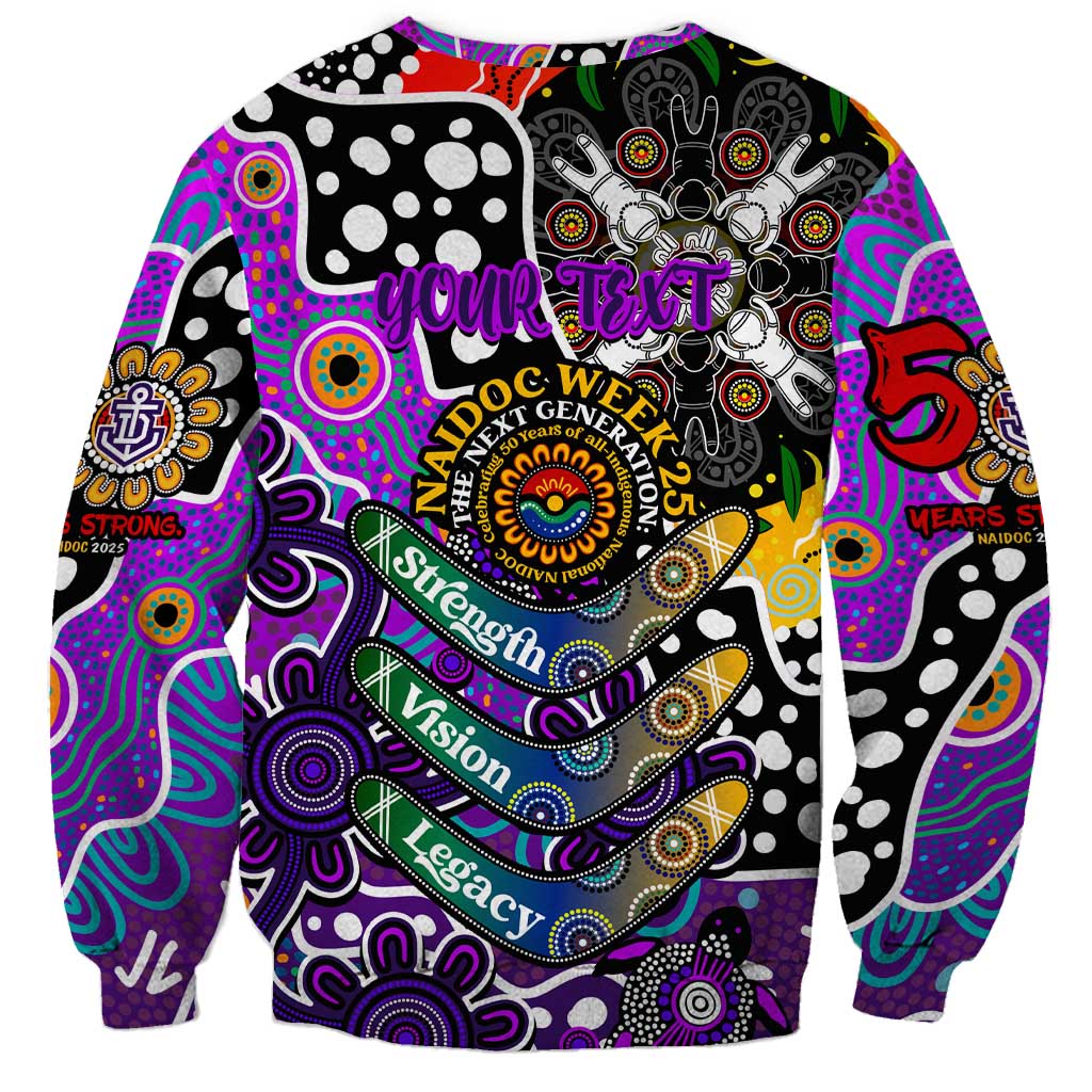 Personalised Freo AFL Celebrating 50 Years of Naidoc Sweatshirt NAIDOC Week 2025 Aboriginal