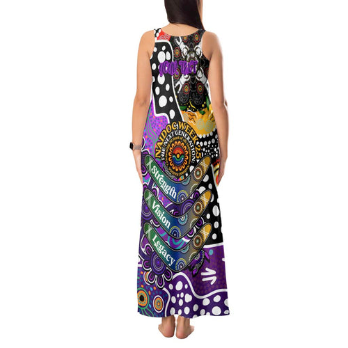 Personalised Freo AFL Celebrating 50 Years of Naidoc Tank Maxi Dress NAIDOC Week 2025 Aboriginal