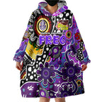 Personalised Freo AFL Celebrating 50 Years of Naidoc Wearable Blanket Hoodie NAIDOC Week 2025 Aboriginal