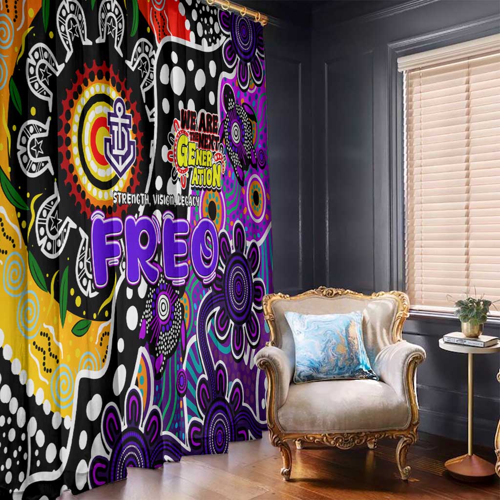Freo AFL Celebrating 50 Years of Naidoc Window Curtain NAIDOC Week 2025 Aboriginal