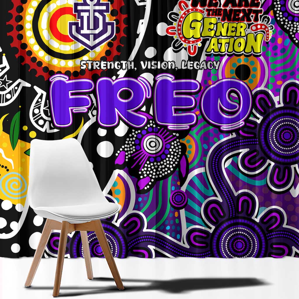 Freo AFL Celebrating 50 Years of Naidoc Window Curtain NAIDOC Week 2025 Aboriginal