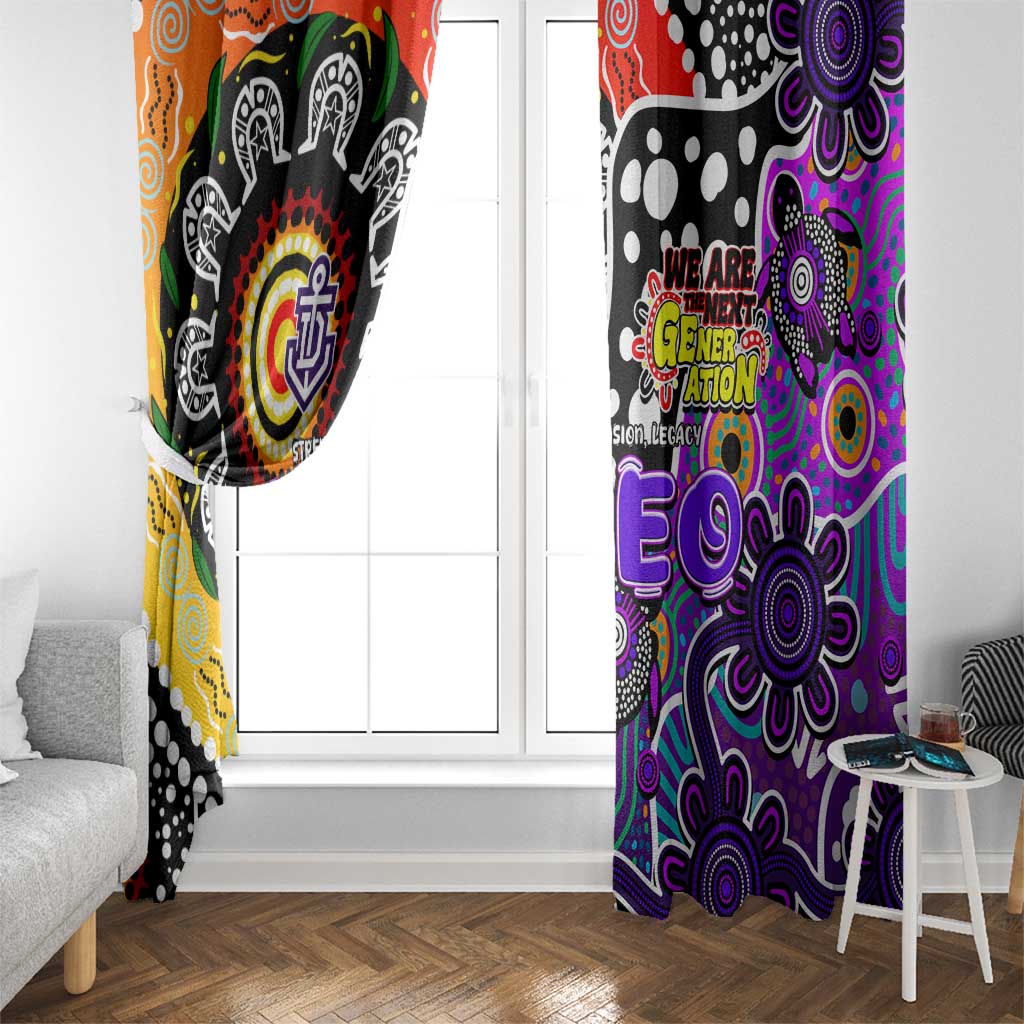Freo AFL Celebrating 50 Years of Naidoc Window Curtain NAIDOC Week 2025 Aboriginal