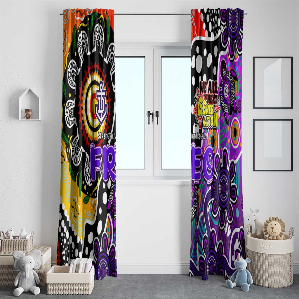 Freo AFL Celebrating 50 Years of Naidoc Window Curtain NAIDOC Week 2025 Aboriginal