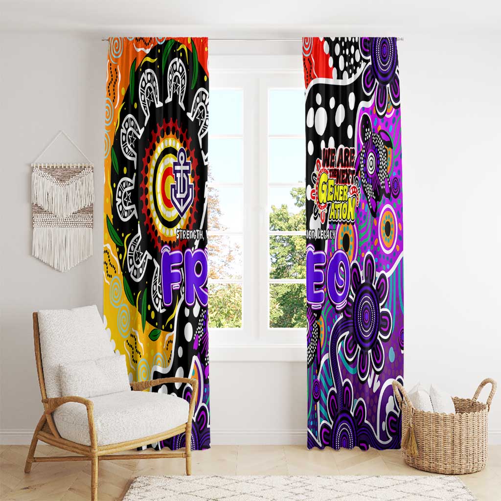 Freo AFL Celebrating 50 Years of Naidoc Window Curtain NAIDOC Week 2025 Aboriginal