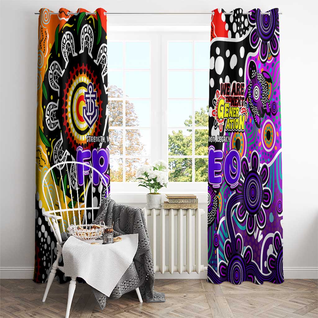 Freo AFL Celebrating 50 Years of Naidoc Window Curtain NAIDOC Week 2025 Aboriginal