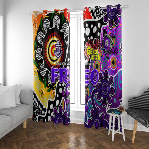 Freo AFL Celebrating 50 Years of Naidoc Window Curtain NAIDOC Week 2025 Aboriginal