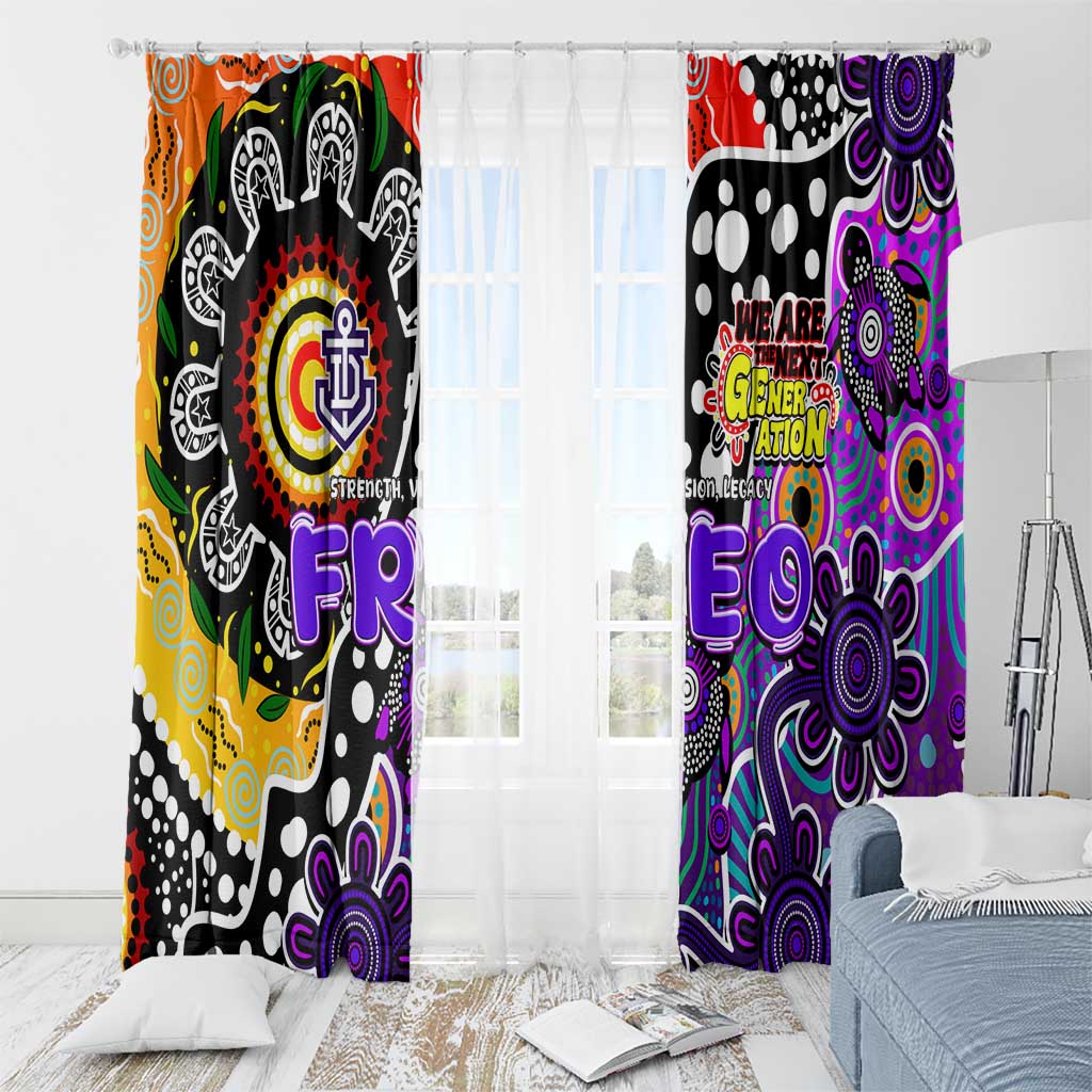 Freo AFL Celebrating 50 Years of Naidoc Window Curtain NAIDOC Week 2025 Aboriginal