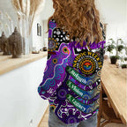 Personalised Freo AFL Celebrating 50 Years of Naidoc Women Casual Shirt NAIDOC Week 2025 Aboriginal