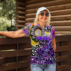 Personalised Freo AFL Celebrating 50 Years of Naidoc Women Polo Shirt NAIDOC Week 2025 Aboriginal