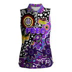 Personalised Freo AFL Celebrating 50 Years of Naidoc Women Sleeveless Polo Shirt NAIDOC Week 2025 Aboriginal