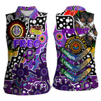 Personalised Freo AFL Celebrating 50 Years of Naidoc Women Sleeveless Polo Shirt NAIDOC Week 2025 Aboriginal