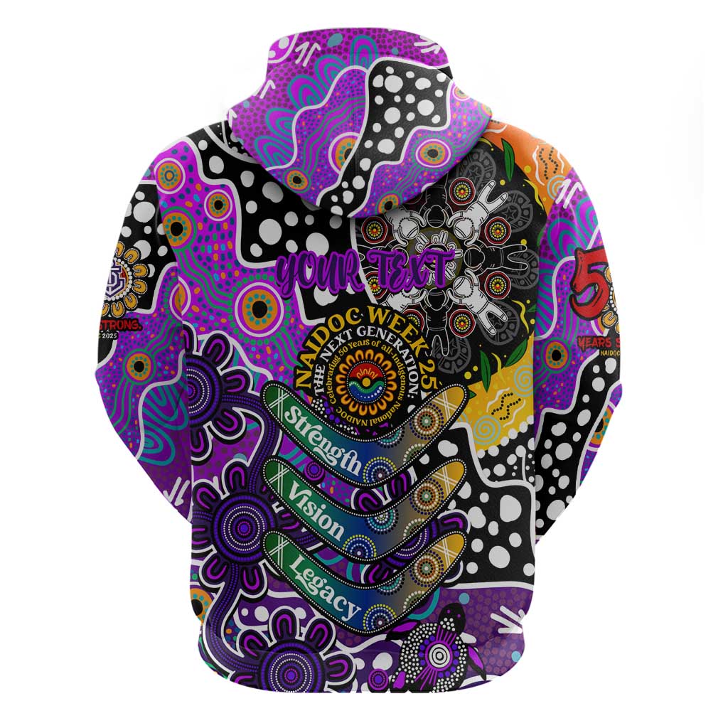 Personalised Freo AFL Celebrating 50 Years of Naidoc Zip Hoodie NAIDOC Week 2025 Aboriginal