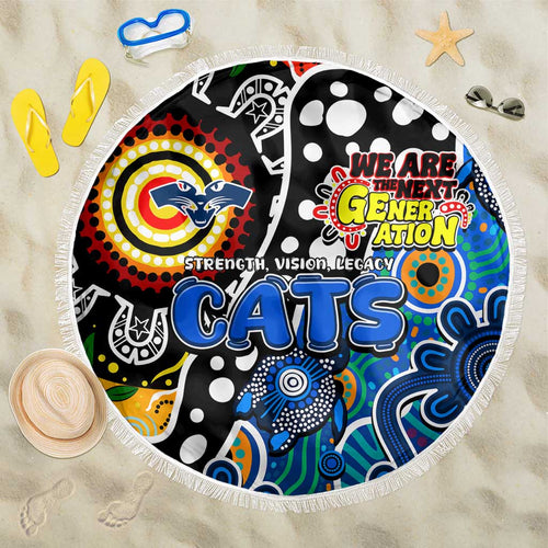 Cats AFL Celebrating 50 Years of Naidoc Beach Blanket NAIDOC Week 2025 Aboriginal