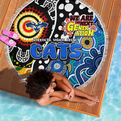 Cats AFL Celebrating 50 Years of Naidoc Beach Blanket NAIDOC Week 2025 Aboriginal