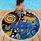 Cats AFL Celebrating 50 Years of Naidoc Beach Blanket NAIDOC Week 2025 Aboriginal