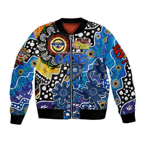 Personalised Cats AFL Celebrating 50 Years of Naidoc Bomber Jacket NAIDOC Week 2025 Aboriginal