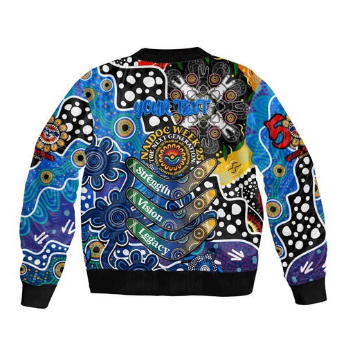 Personalised Cats AFL Celebrating 50 Years of Naidoc Bomber Jacket NAIDOC Week 2025 Aboriginal