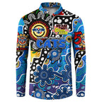 Personalised Cats AFL Celebrating 50 Years of Naidoc Button Sweatshirt NAIDOC Week 2025 Aboriginal