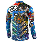 Personalised Cats AFL Celebrating 50 Years of Naidoc Button Sweatshirt NAIDOC Week 2025 Aboriginal