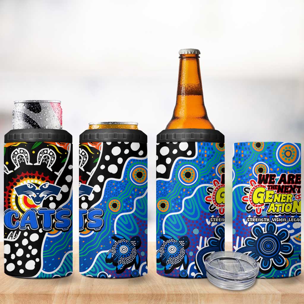 Cats AFL Celebrating 50 Years of Naidoc 4 in 1 Can Cooler Tumbler NAIDOC Week 2025 Aboriginal